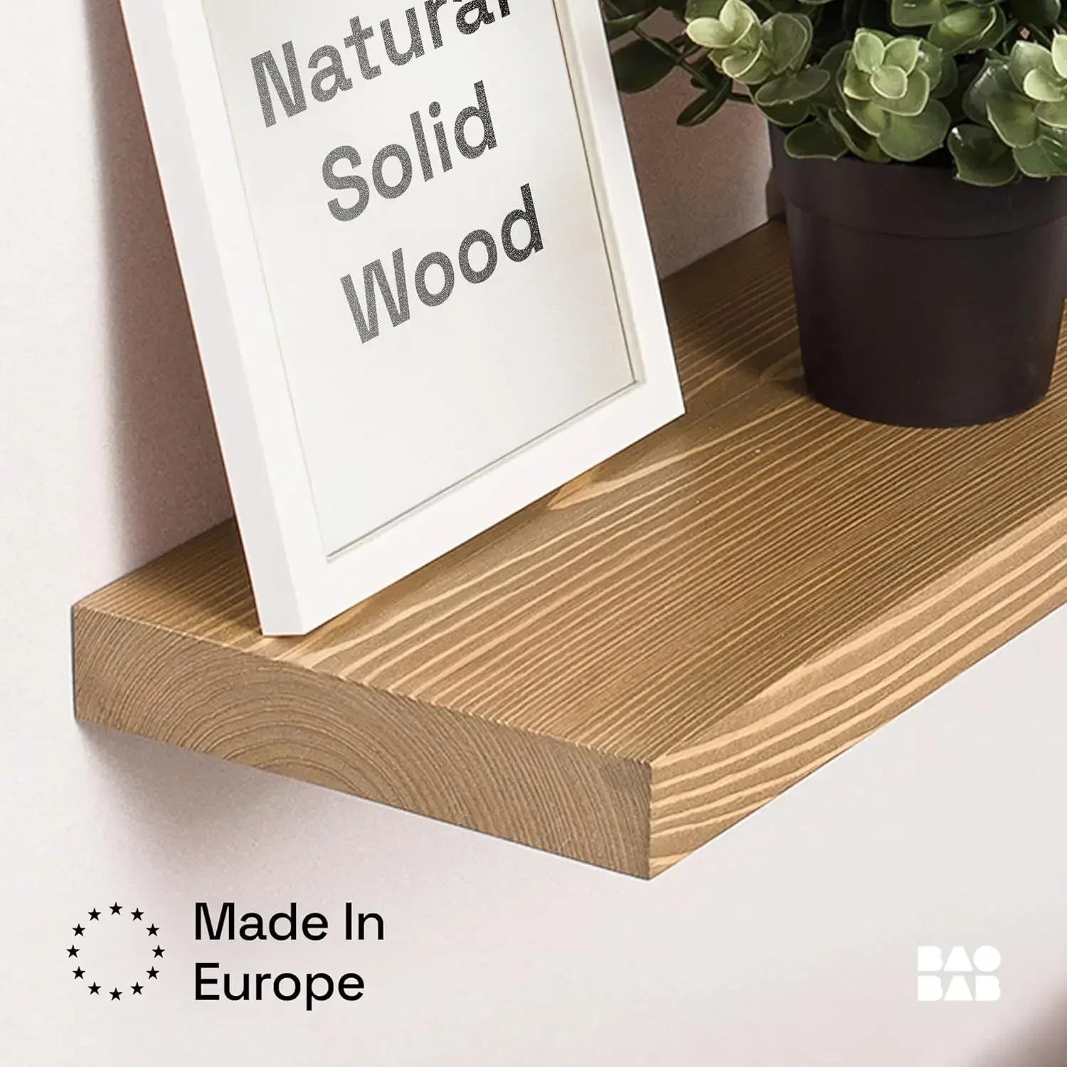 Плавающие полки из натурального дерева 16 дюймов, настенное крепление для хранения в ванной комнате, декор для спальни