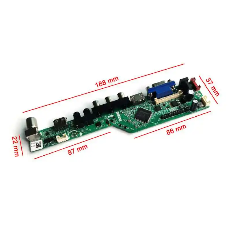 Wyświetlacz LED LCD Matrix płyta kontrolera pasuje do LM200WD1 LTM200KT03 30Pin LVDS VGA AV USB z wejściem HDMI, DIY zestaw 20 "2CCFL 1600*900