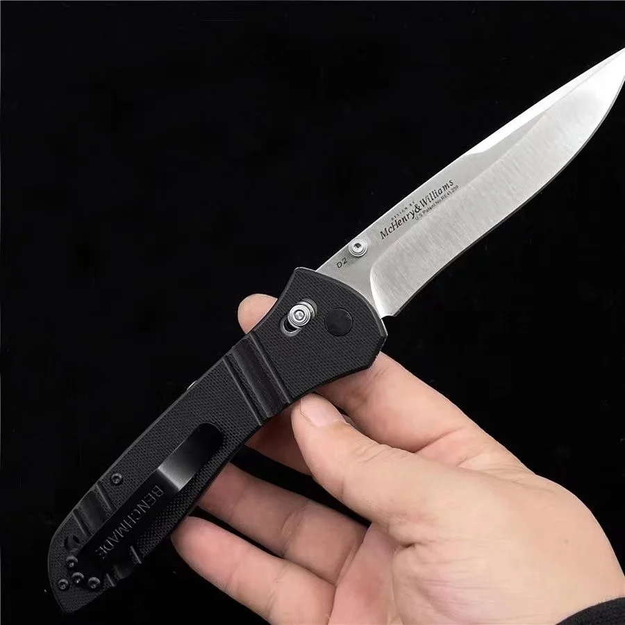 Cuchillo plegable con mango G10 710, hoja D2 de alta dureza, para defensa personal al aire libre, cuchillos de bolsillo de seguridad, Tool-BY01 portátil