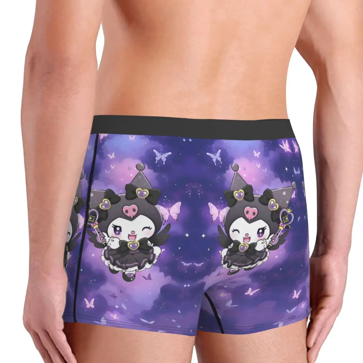 Kuromi Cartoon Movie Boxer Shorts For Men 3D Printed Classical Cartoon Movie Anime Underwear Panties Briefs Stretch Underpants