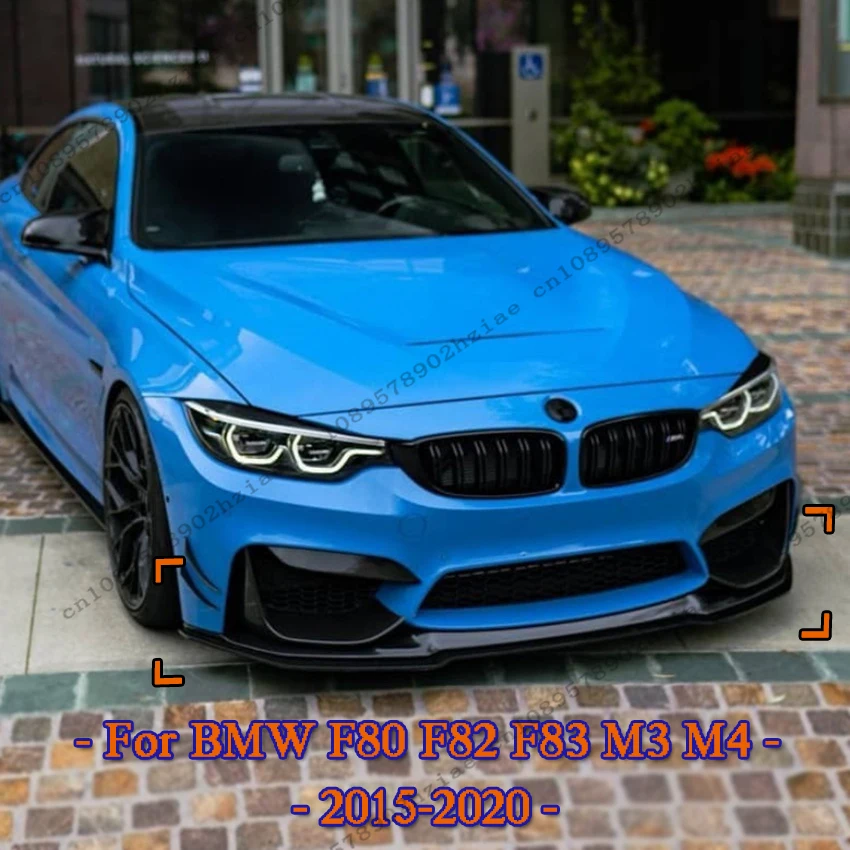 

For BMW F80 F82 F83 M3 M4 2015-2020 Front Bumper Spoiler Lip Splitter Auto Accessories Body Kit Front shovel front skirt Lip