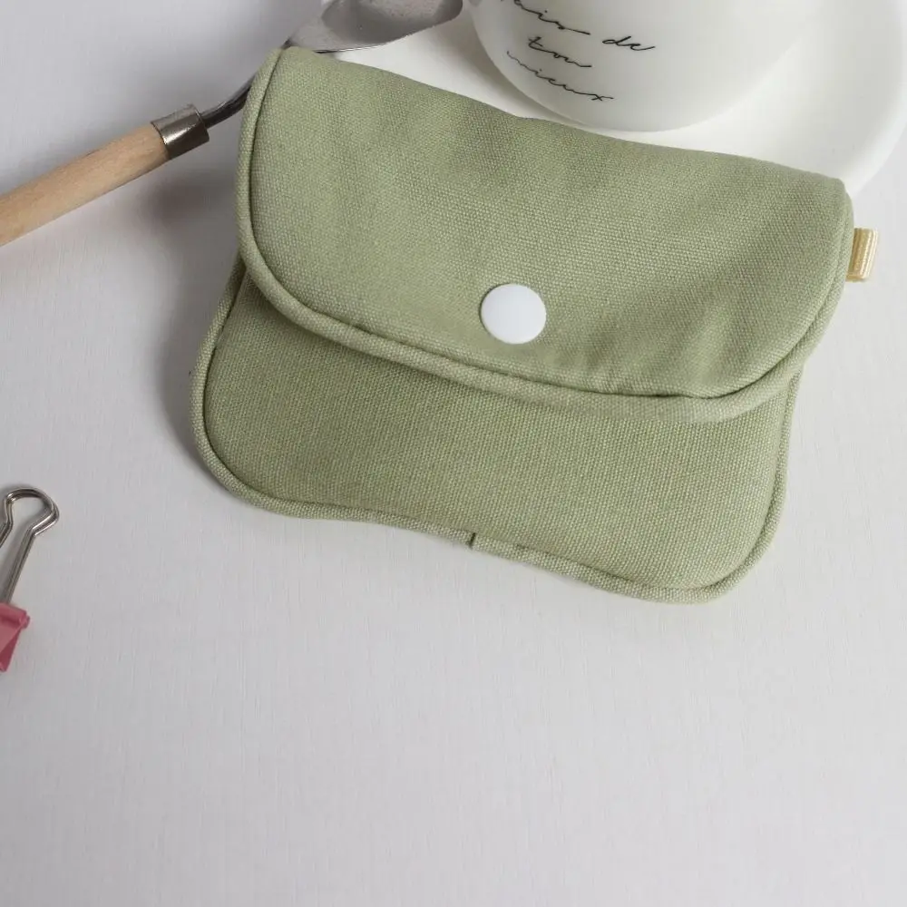 

Новый мини-кошелек для мелочи, однотонная мягкая сумка для хранения, легкий хлопковый кошелек для монет, для гигиенических прокладок