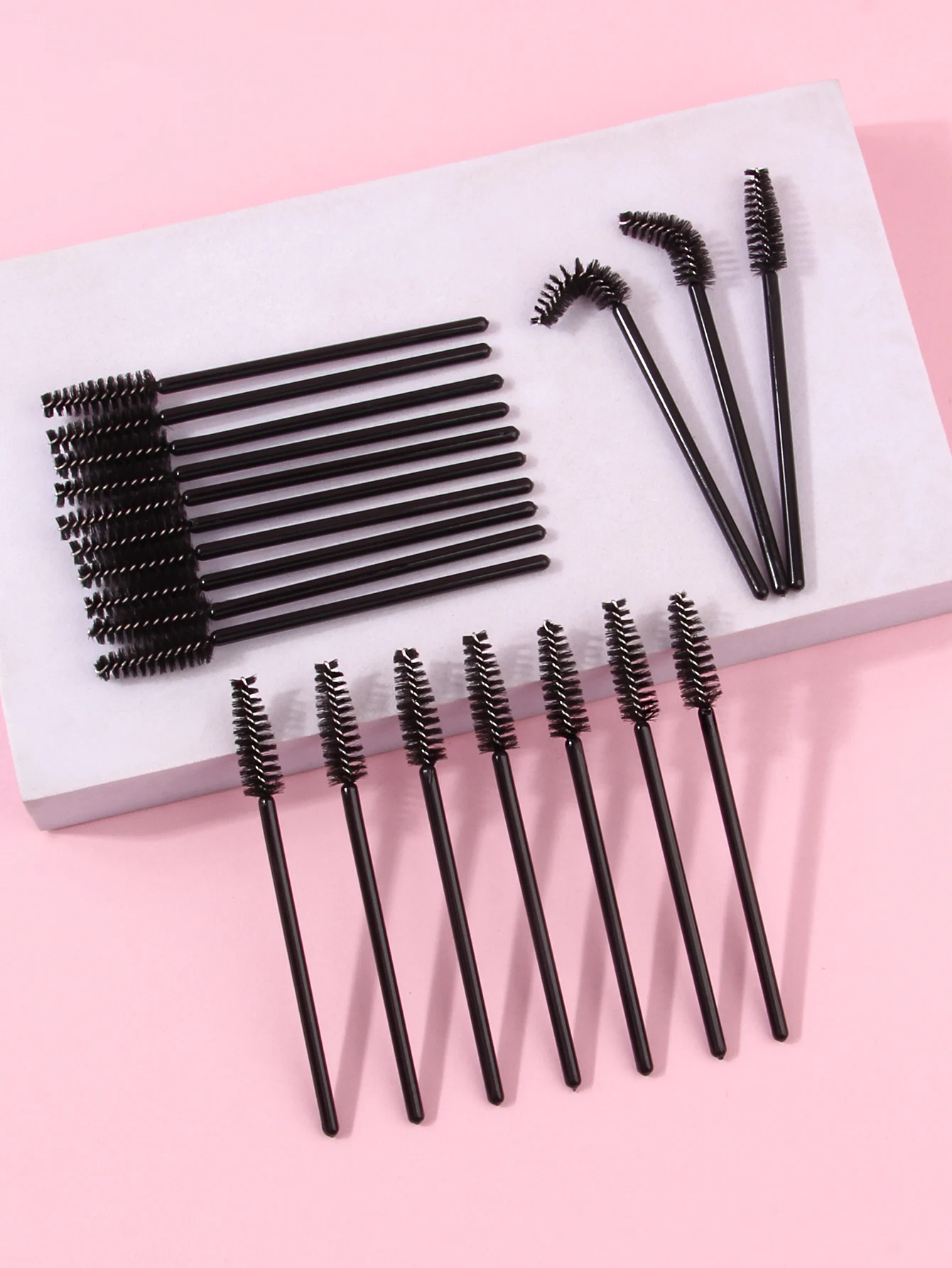 Brosses à cils jetables, baguettes de Mascara, brosse à cils, bobines pour Extensions de cils, Spoolie pour sourcils, 20 pièces/50 pièces