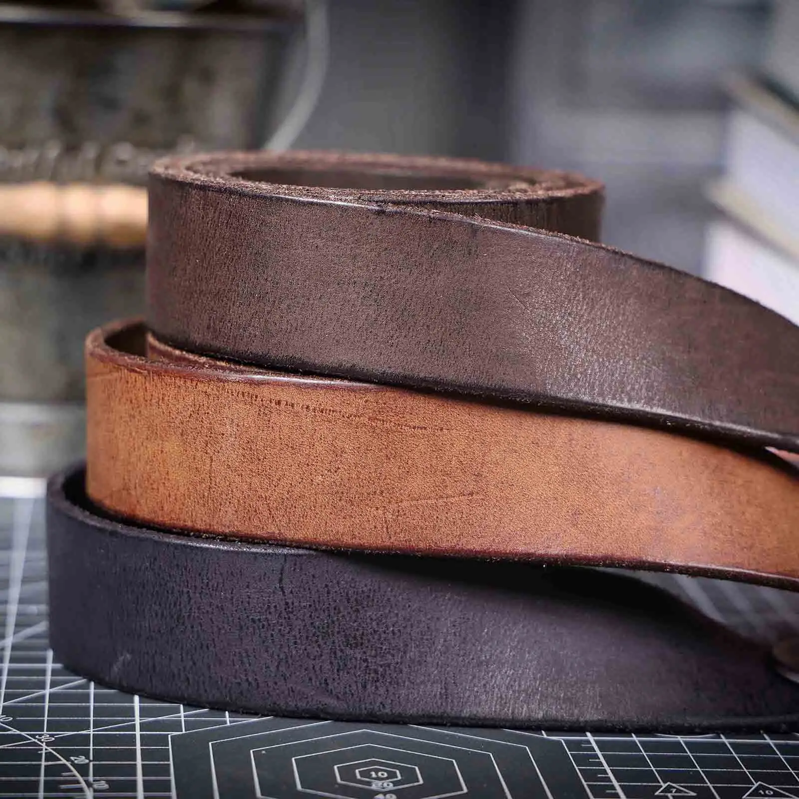 Vintage Echt leder Herren Rindsleder Gürtel Edelstahl Schnalle italienisches verdicktes Leder mit Geschenk box, ideale Wahl für Geschenk – Detail 11