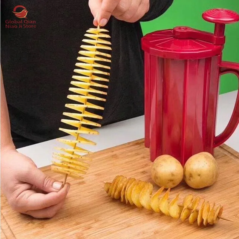 Korean Multi-functional Spiral Potato Cutter, Manual Commercial Tornado Potato Slicer,semi-automatic Stretch Potato Chip Machine