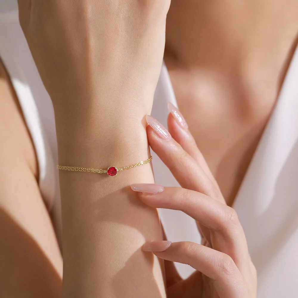 심플한 5mm 라운드 고탄소 다이아몬드 여성용 팔찌-웨딩 약혼 조절 가능한 뱅글 및 기념일 주얼리 선물