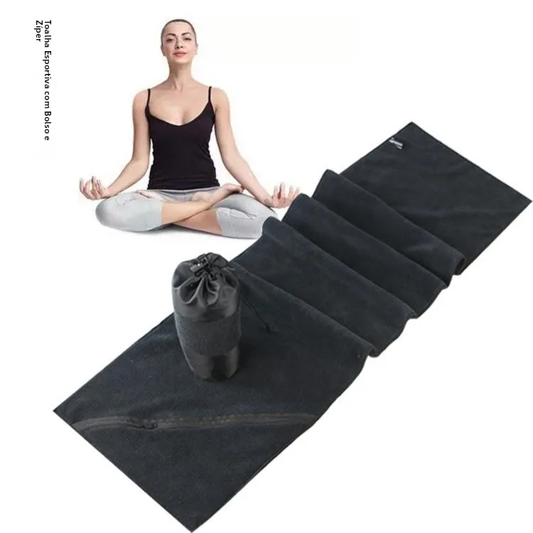 quick-dry-fiber-sport-zipper-pocket-towel-for-yoga-running-fitness-outdoor-golf-sweat-wiping-handkerchief-long-lasting