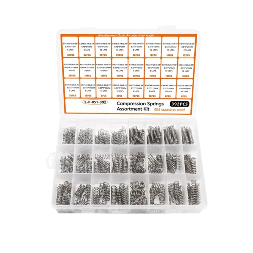 

Набор пружин сжатия: чистая упаковка, удобное хранение, легкая идентификация, высокая гибкость.