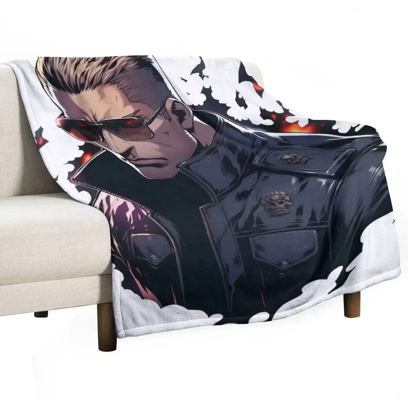 

Albert Wesker Throw Blanket Sofa Vintage funny gift Blankets