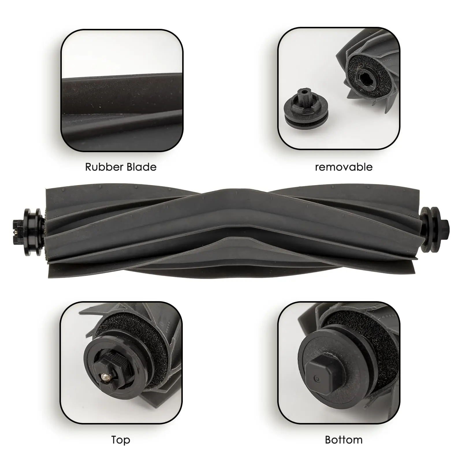 الفرشاة الرئيسية لـ Xiaomi Robot Vacuum X20 + / X20 Plus لأجزاء Dreame X30 Ultra/ X40 Ultra/ L10s Ultra/ L20 Ultra/ L10s Pro Ultra