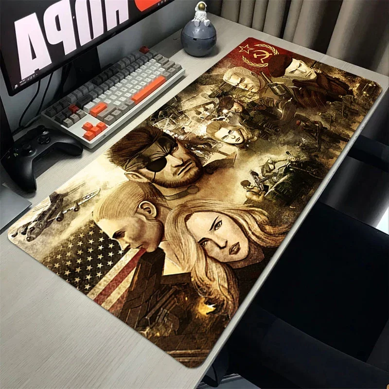 Desktops Metal Gear Solid Cute Mousepads Mouse Pad Anime Gaming Keyboard Gamer Desk Accessories Deskmat Office Carpet Table Mat image 4