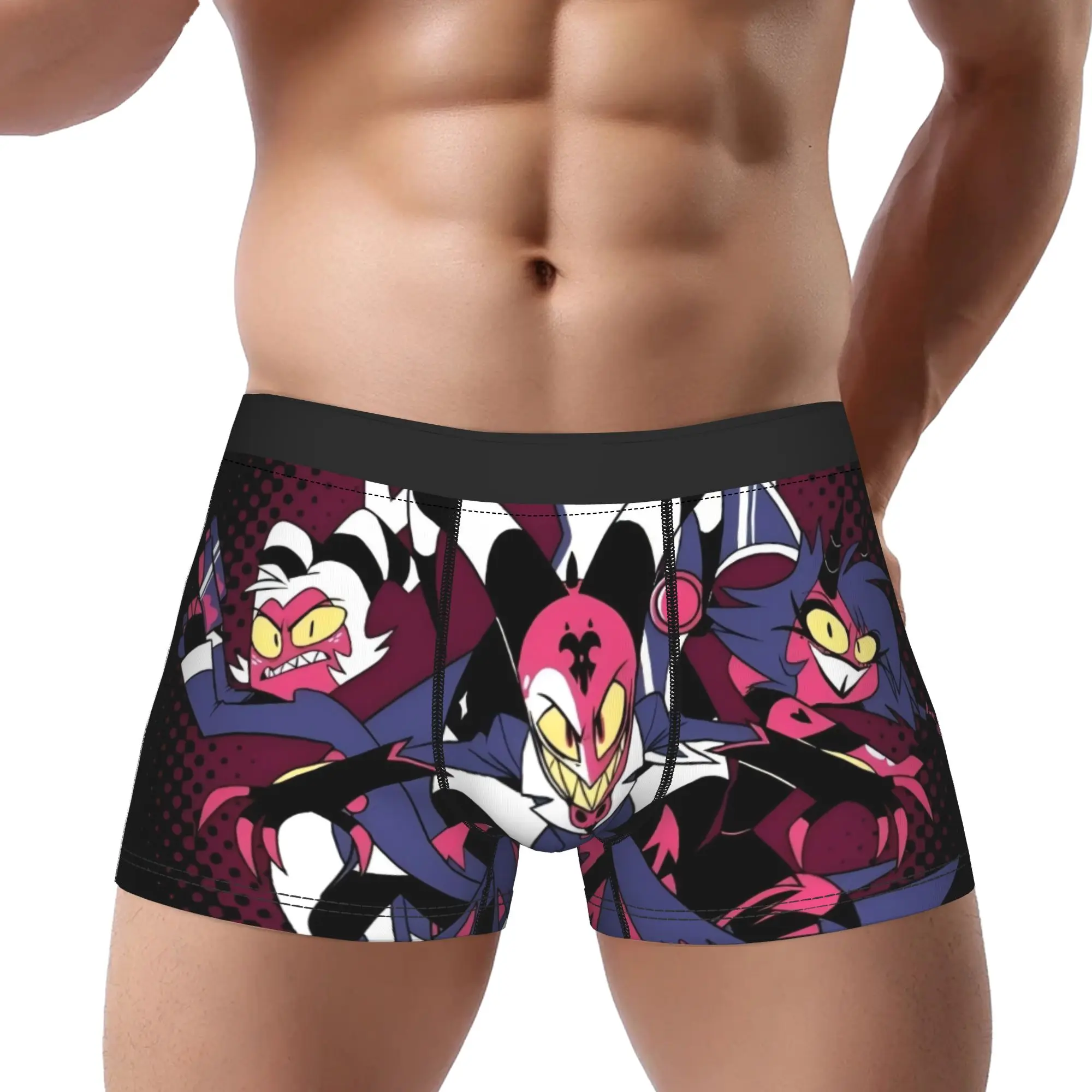 

Helluva Boss Underpants Breathbale Panties Man Underwear Helluva Boss Comfortable Shorts Boxer Briefs