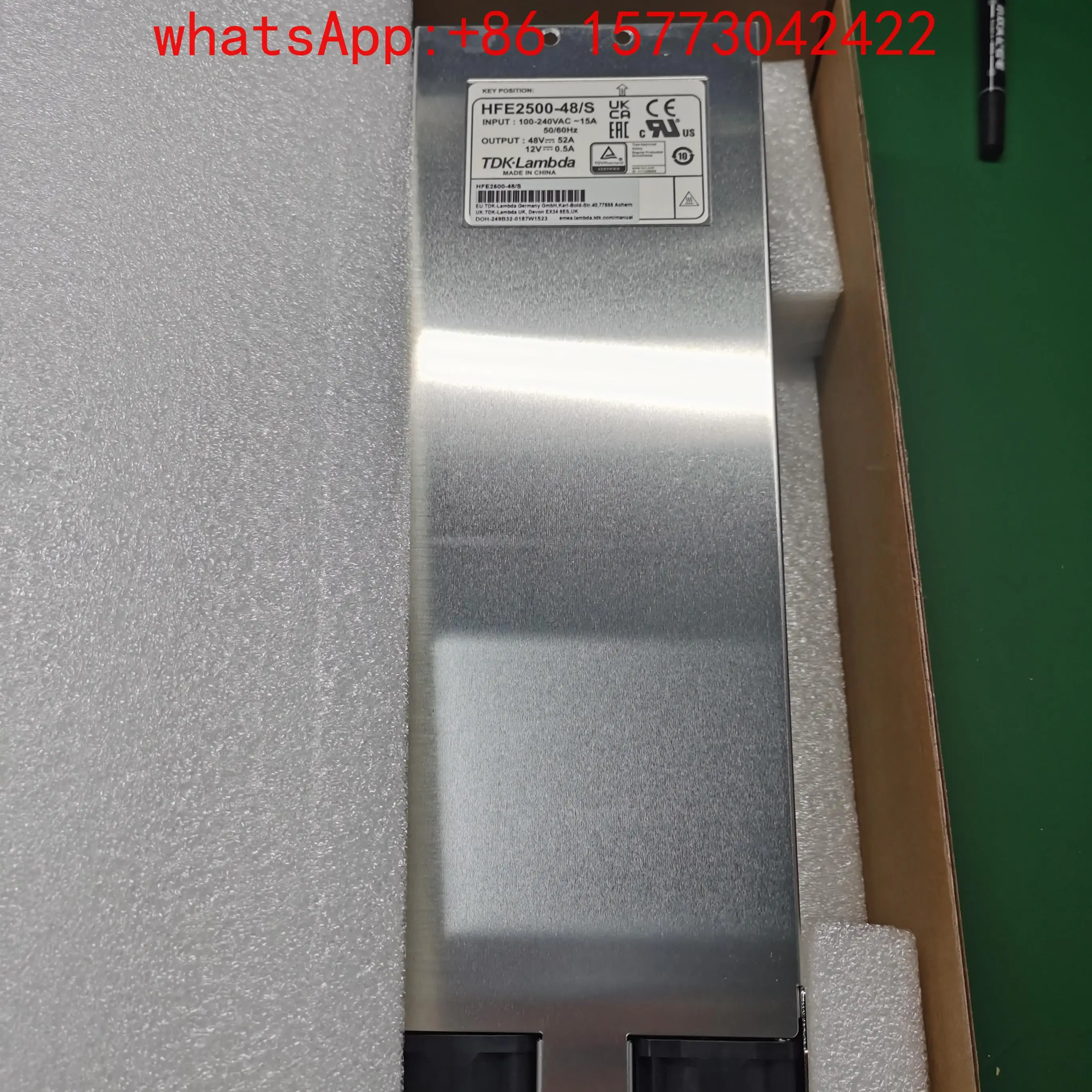 HFE 2500-48/S TDK-LAMBDA hot swappable power supply, brand new original