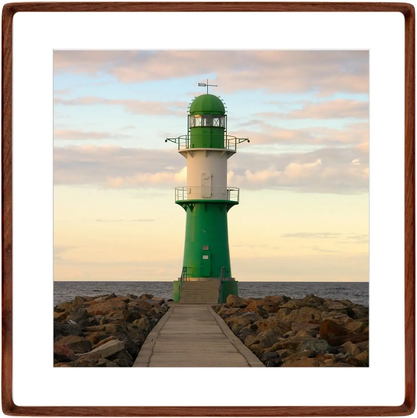 

Natural 18x18 Picture Frame Wood with 16x16 Mat,Square Wall Photo Frames 18x18 Made of Solid Walnut Wood for Gallery Wall