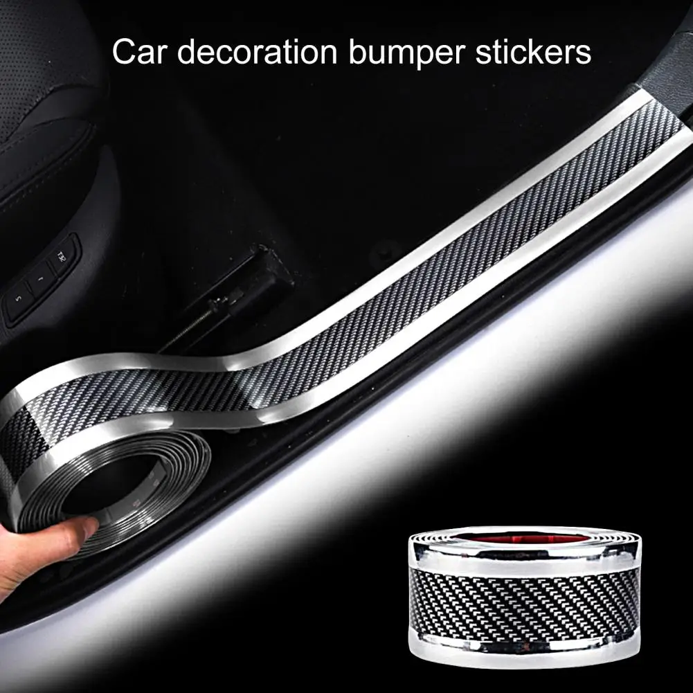 Durable Long-lasting Car Outside Door Sill Protector Trim Sticker Non-slip Self-adhesive Scuff Plate Trim for Automobile