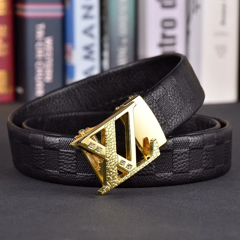 عالية الجودة 3.8 سنتيمتر العلامة التجارية الفاخرة النساء أحزمة الشهيرة أحزمة جلدية حقيقية للرجال المصممين مشبك حزام الذكور حزام الجينز