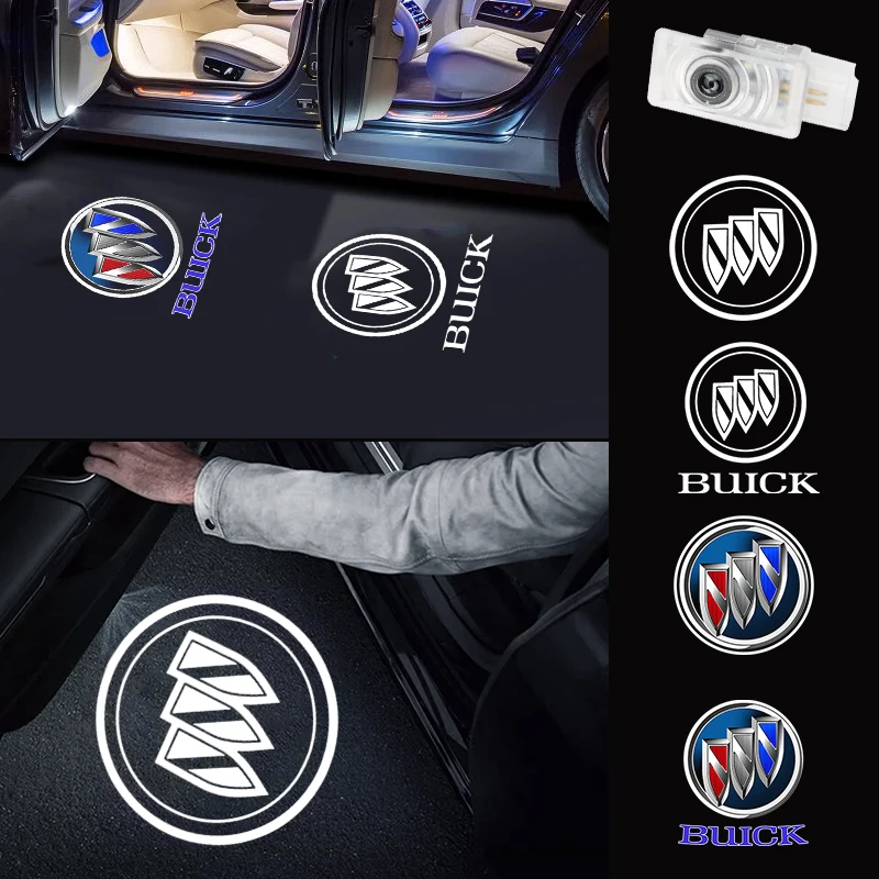 2 Piezas para Buick Regal 2009-2014, Lacrosse 2010-2020, Encore 2014-2016, Accesorios, Luces de Bienvenida LED HD, Proyectores para Puerta de Coche