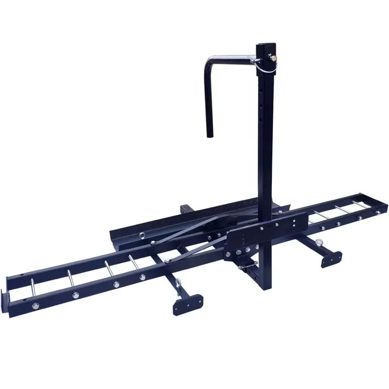 【2026】Último Modelo, Diseño Mejorado en Acero, Capacidad de Carga 500lbs, Excelente Acabado, Soporte para Motocicleta con Montaje en Enganche, Color Negro con Recubrimiento en Polvo