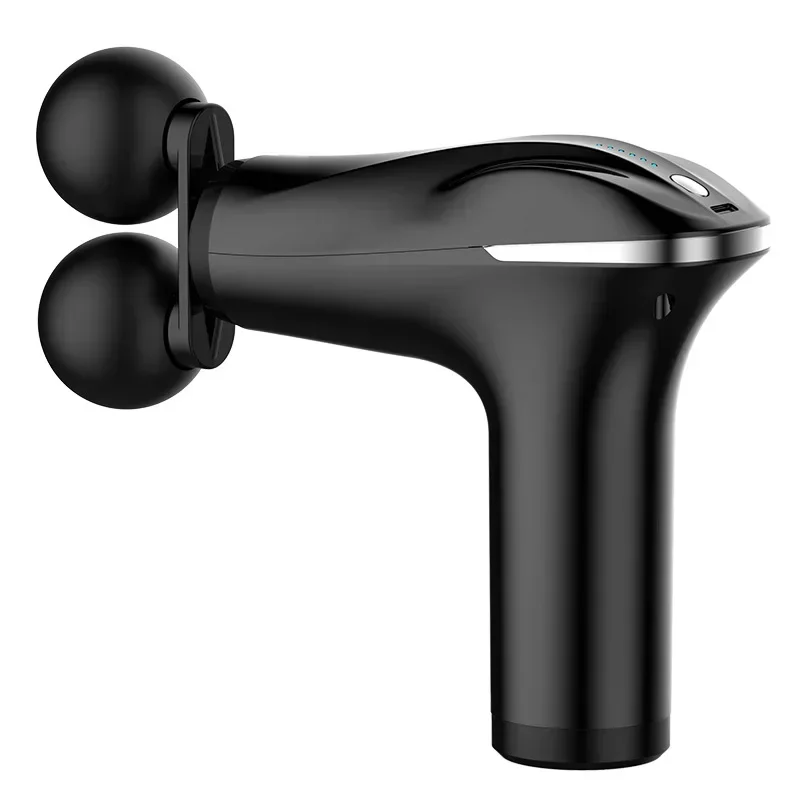 

Мини-высокочастотные вибрационные двойные массажные головки, легкий массажный пистолет для релаксации и снятия мышц для стресса