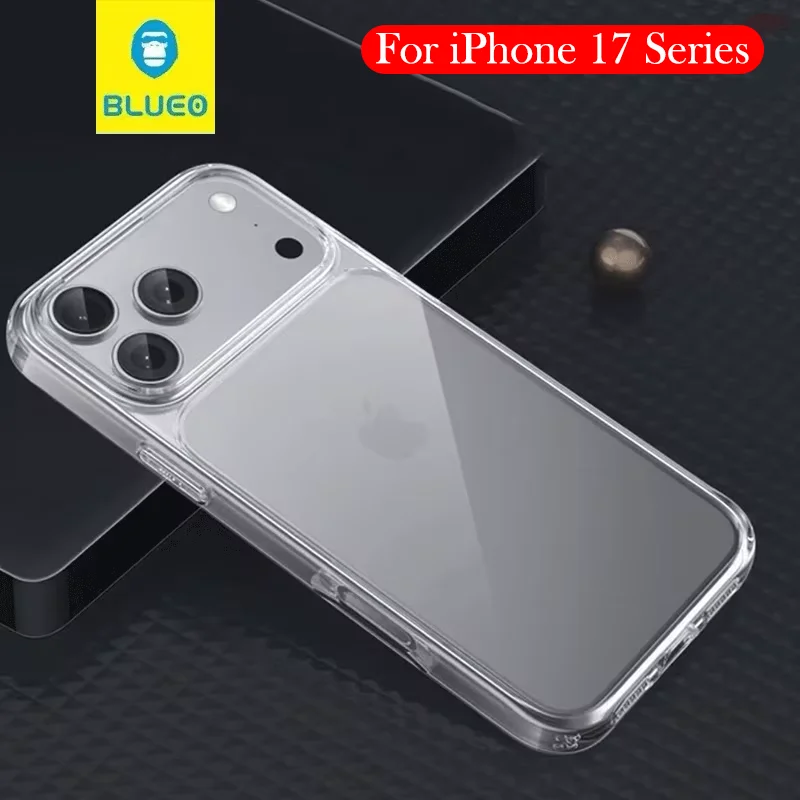 

Прозрачный чехол Blueo для iPhone 17 Pro Max, задняя крышка с подушкой безопасности для iPhone 17 Pro