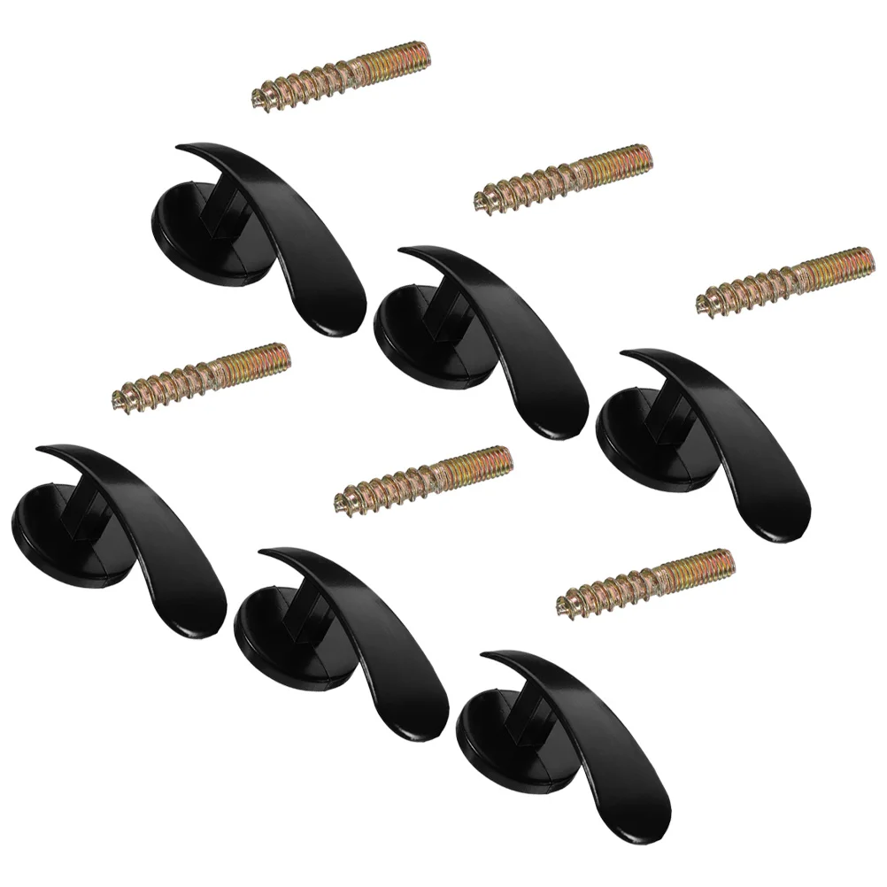 

6Pcs Zinc Alloy Curtain Accessories Wall Hooks Heavy Duty Holdbacks Drapery Tiebacks for Living Room Bedroom Curtain Tiebacks