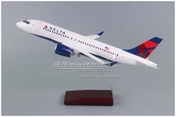 1:100 Delta Air Lines DELTA Airbus A220 Plastic Assembly Simulation Passenger Airplane Model 35cm  Aircraft Model