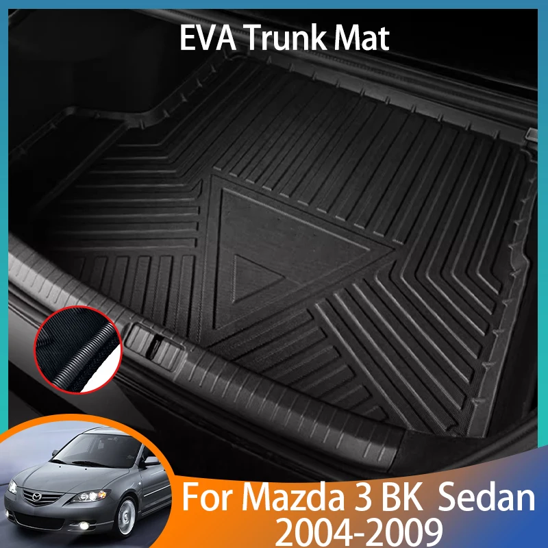 

For Mazda 3 Mazda3 BK Accessories 2004 2005 2006 2007 2008 2009 Auto Trunk Mat Floor Tray Liner Cargo Boot Carpet Waterproof Car