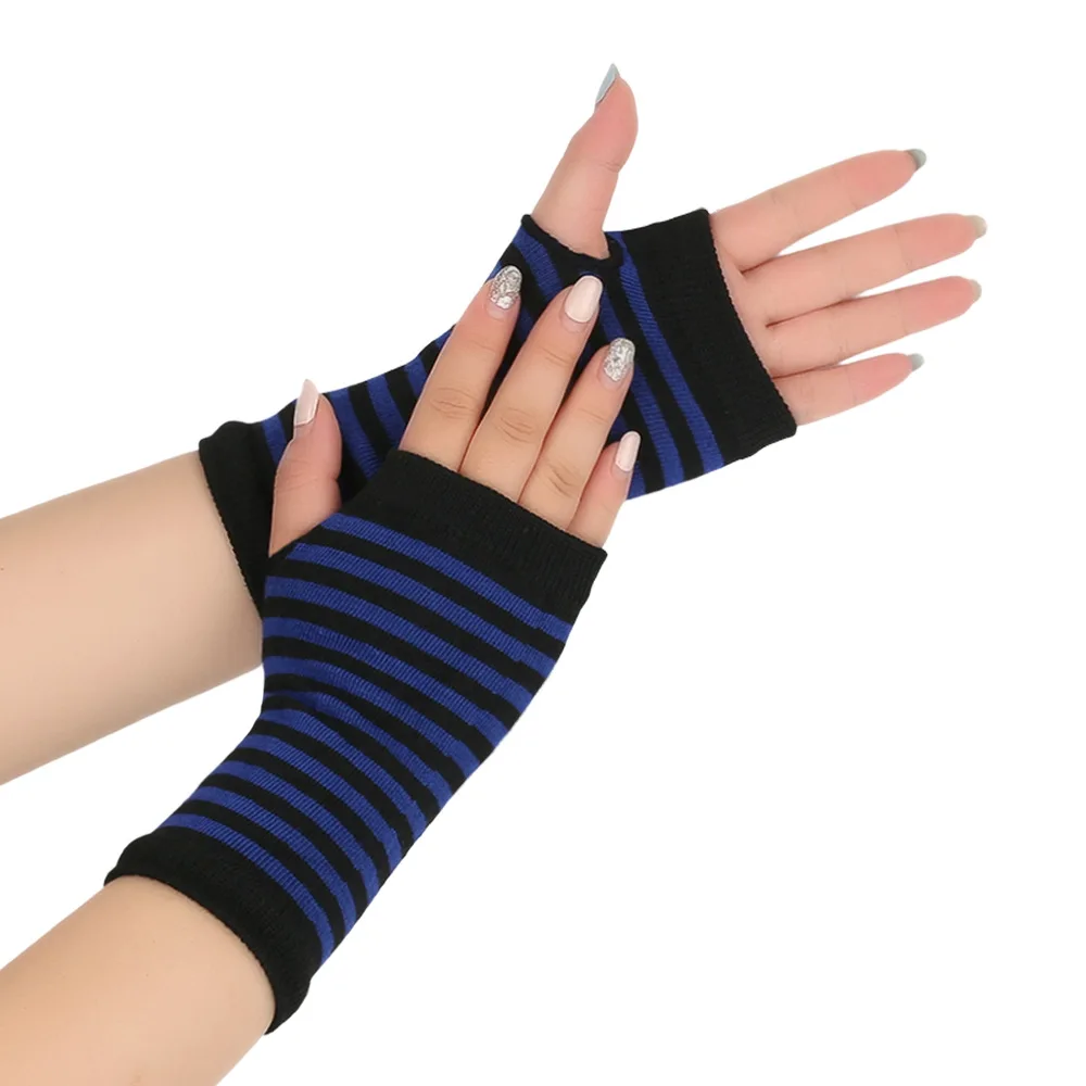 Neue Halbfinger-Sport-Handschuhe mit offenen Fingern, gestrickt, kurz, für Herren und Damen, Herbst/Winter, dünne DIY-Armabdeckung – Detail 31