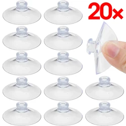 Transparent PVC Suction Cups Strong Adhesive Sucker Holders Hook Hanger Car Suction Pads Kitchen Bathroom Window Glass Decor