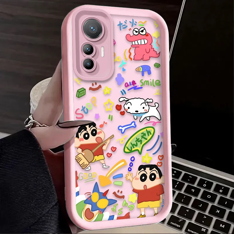 Crayon Shin-chan Cute Graffiti Case For Xiaomi Mi 17 Pro Max 15 Ultra 14 13 12 12X 12S 11 Lite 5G NE 15T 14T 13T 12T 11T Pro view 3