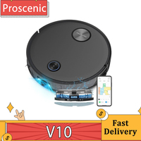 Proscenic V10 Robot Vacuum Cleaner 3 In 1 Vacuuming Sweeping and Mopping 3000pa Vibrating Mopping System LDS Navigation APP