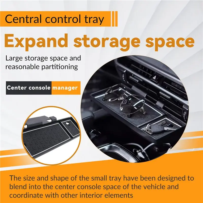 Center Console Organizer Tray Storage Box For Lexus RX RX350 Rx350h Rx450h Rx500h 2023 2024 Interior Accessories-A54R