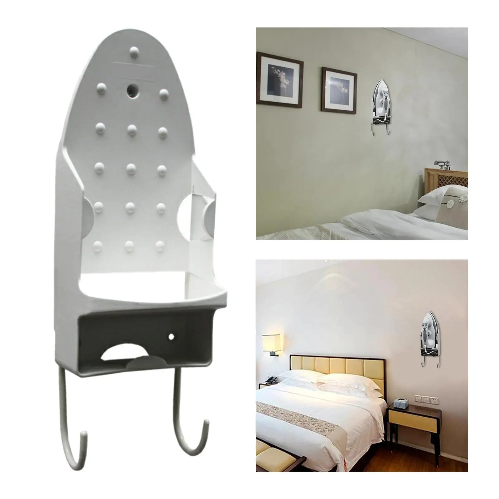 Wall Mount Ironing Board Hanger Iron and Ironing Board Storage Over The Door