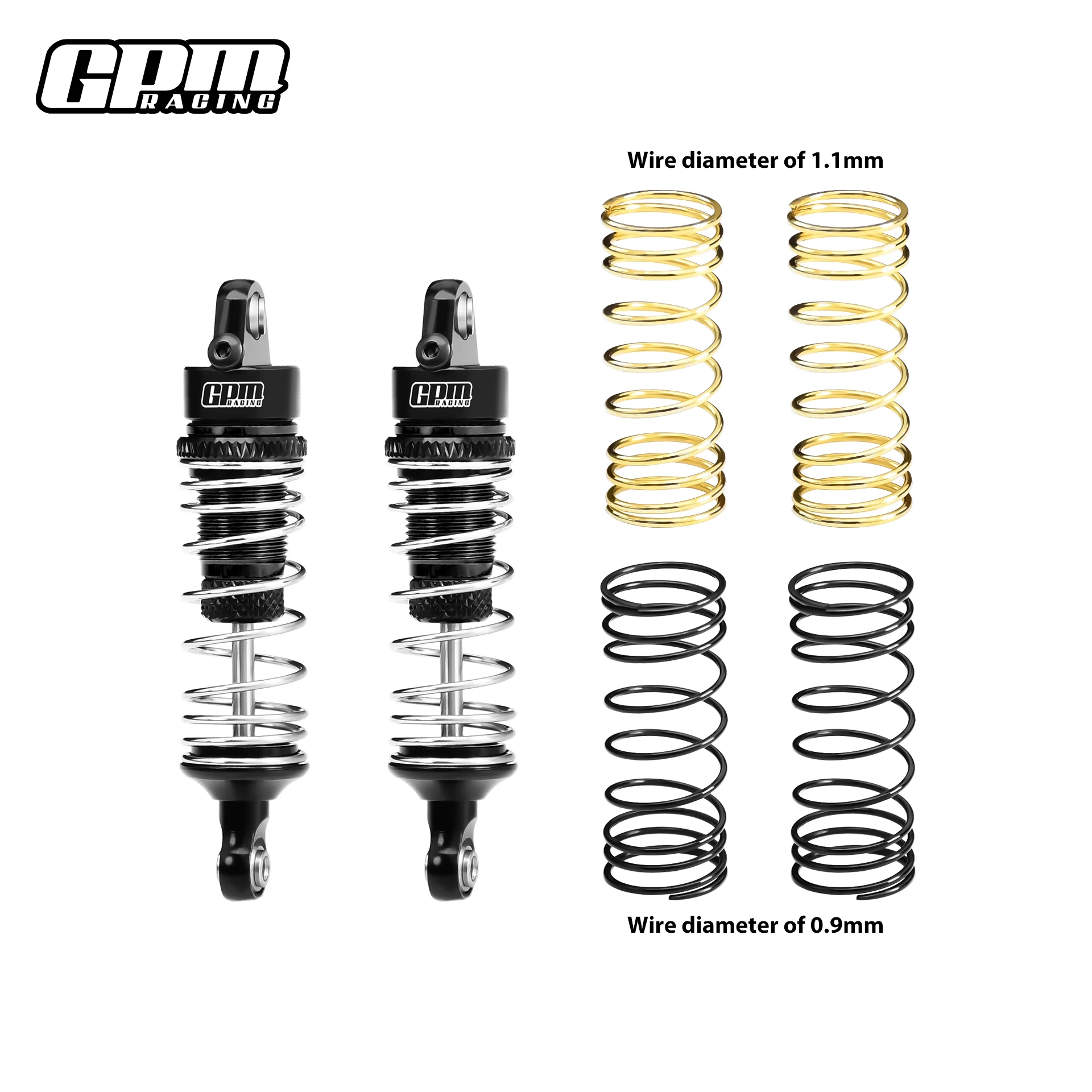 GPM 7075 Alu F/R Progressive Spring Shock ARA2102 ARRMA 1/18 Granite Typhon Mojave Grom ARA330838