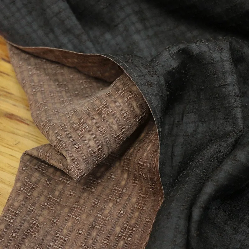 

Natural tussah silk fabric Shunde ramia Xiangyunsha intangible cultural heritage simple and ancient designer clothing