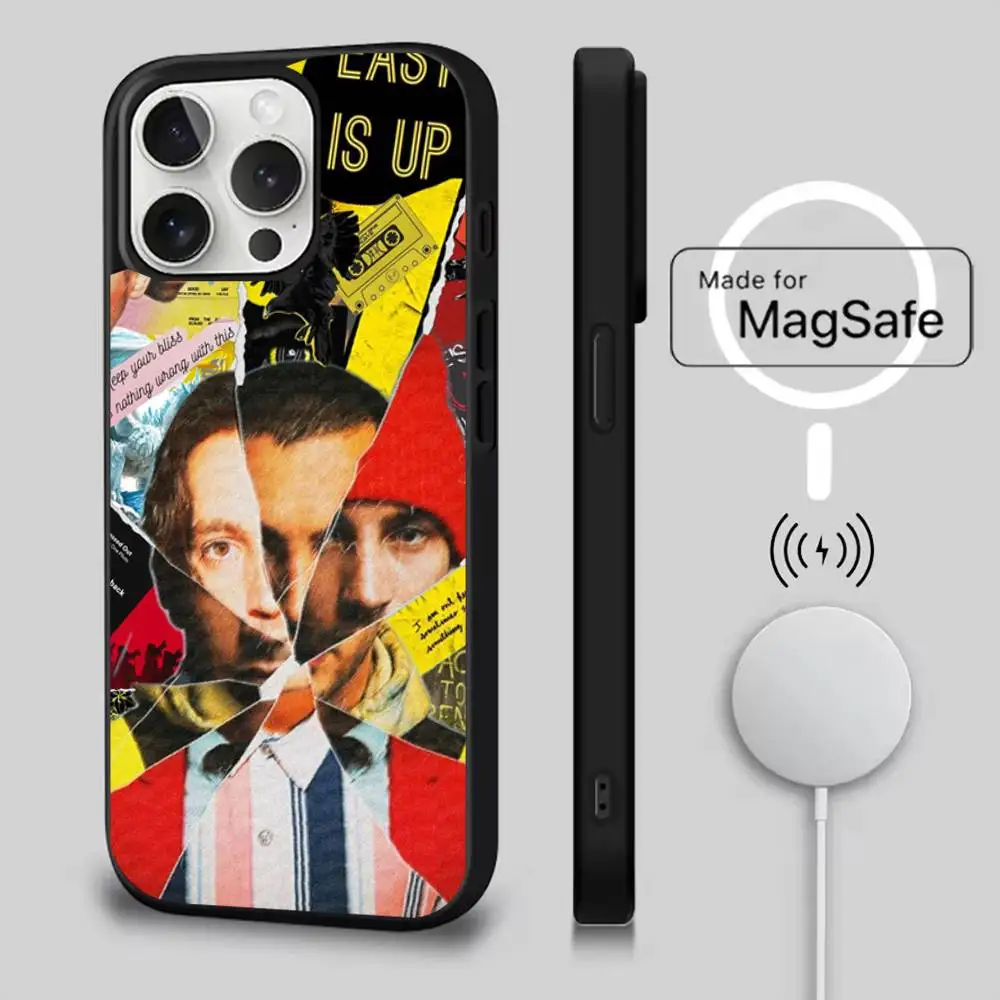 حافظة هاتف MUSIC Twenty One P-Pilots لهاتف iPhone 16,15,14,13,12,11,Pro,Max,Plus,Mini,SE4,E شحن لاسلكي مغناطيسي Magsafe #5