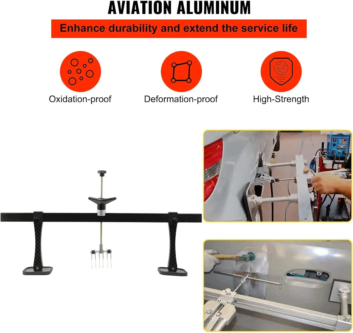 Автомобильный вмятин, ручной съемник, рычаг, набор для удаления молотка, инструмент для ремонта кузова автомобиля (черный)