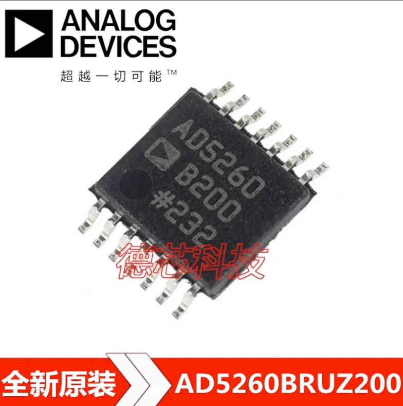 

1pcs /LOT new AD5260BRUZ200 AD5260BRU200 AD5260B200 AD5260 TSSOP-14 Digital to analog converter Chip IC New Original