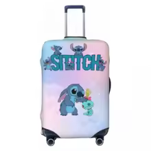 Cartoon Stitch disney Travel Luggage Cover Durable Suitcase Protector Washable Baggage Covers Fits
