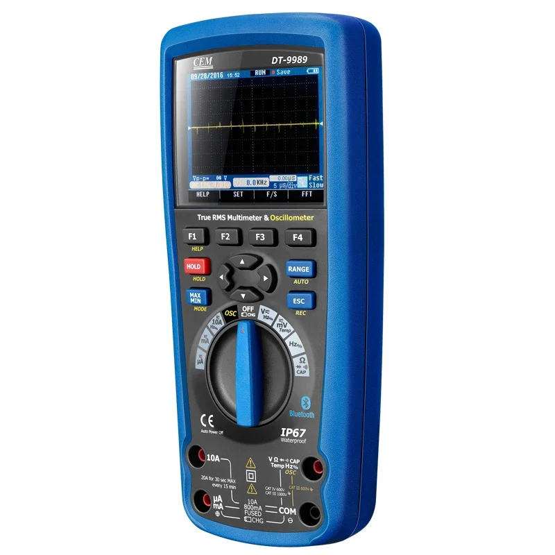 CEM DT-9989 Professional Industrial digital Oscilloscope Multimeter Portable with LCD display screen