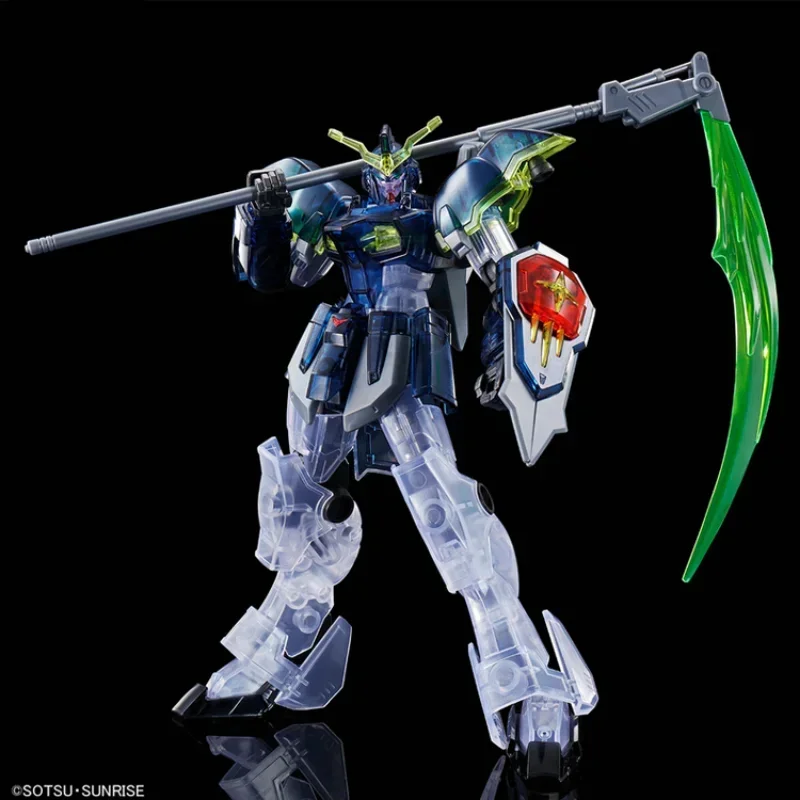 Bandai Original Gundam Model Kit Anime Figure HG XXXG-01D DEATHSGYTHE CLEAR COLOR Action Figures Toys Gifts for Children