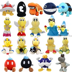 Nuevo Mario Bros peluche Koopa Troopa Bulrush cadena Chomp Armad Bullet Bill Bob-omb huesos secos muñecos de peluche juguetes suaves regalo de cumpleaños