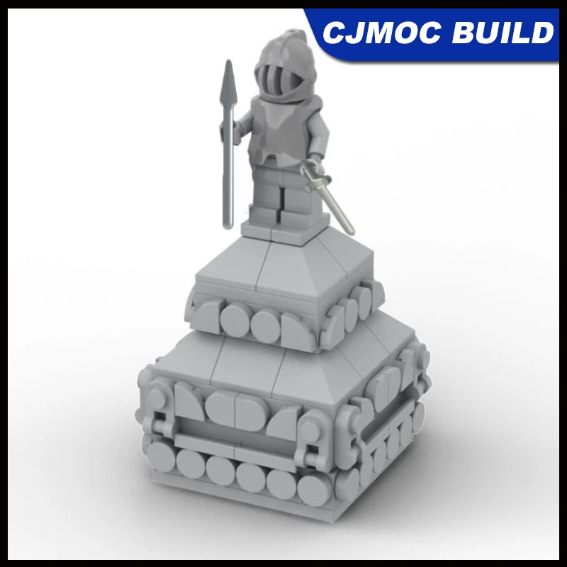 

MOC 127 шт. строительные блоки статуя рыцаря модель DIY кирпичи технология креативная сборка игрушки детские коллекционные подарки MOC-86152