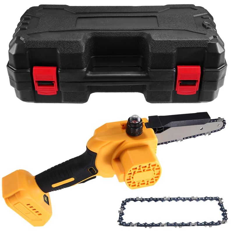 6Inch Brushless Chainsaw For Dewalt 18/20V Battery Cordless Electric Chain Saw Woodworking Cutter Pruning Power Tools