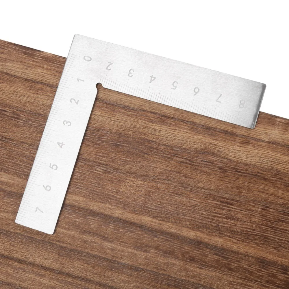 90/45 Degrees Right Angle Ruler 3D Multi-Angle Metric 90 Degree Ruler 1mm Precision Stainless Steel