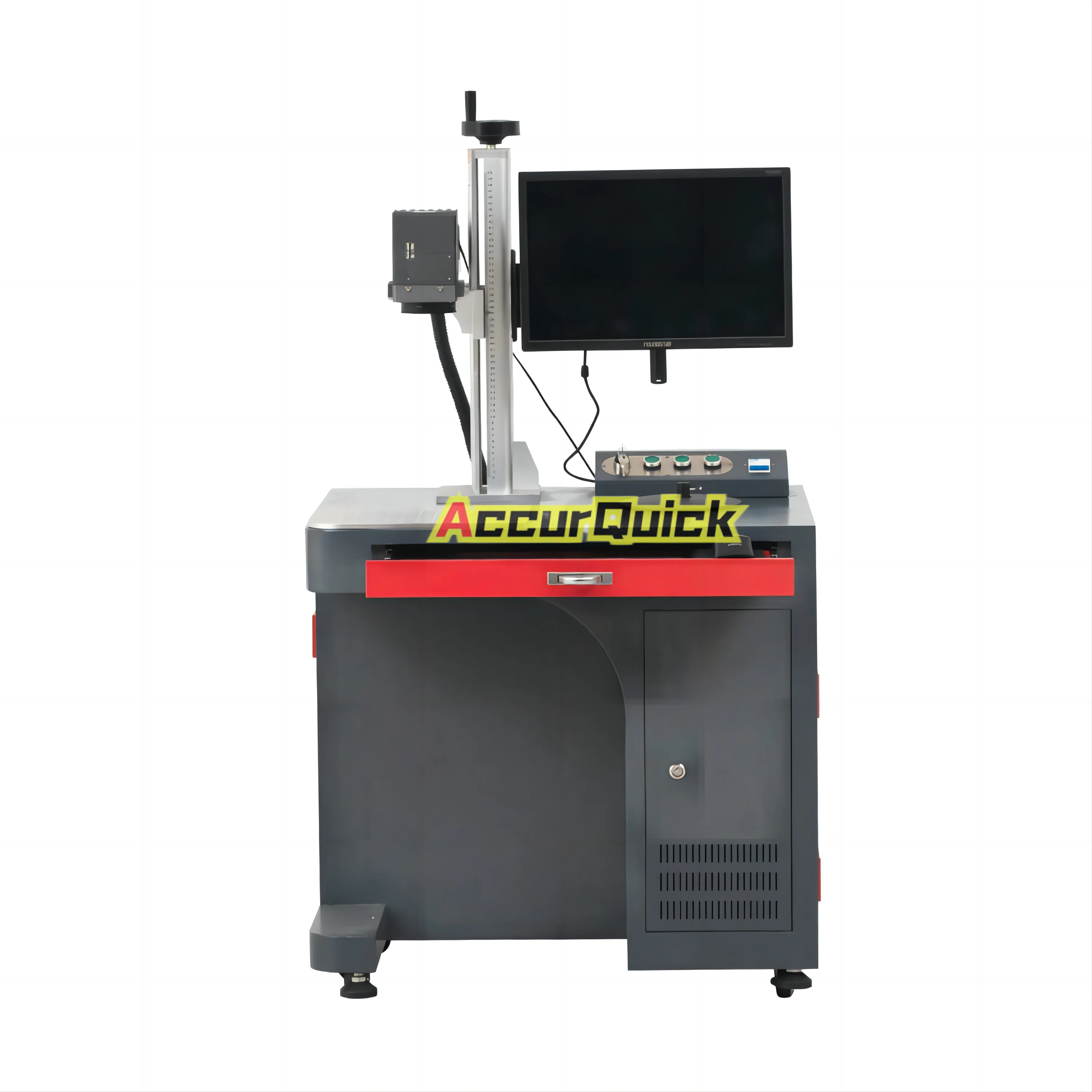 Hot Sale Fiber Laser Marking/Engraving/Printing Machine for Aluminum/Brass/Acrylic/Rubber/ABS