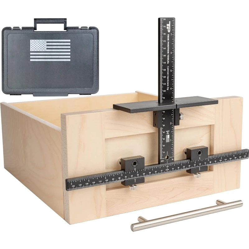 The Original Cabinet Hardware Jig - Made in USA - Most Accurate Tool for Knobs and Pulls - Hand Calibrated