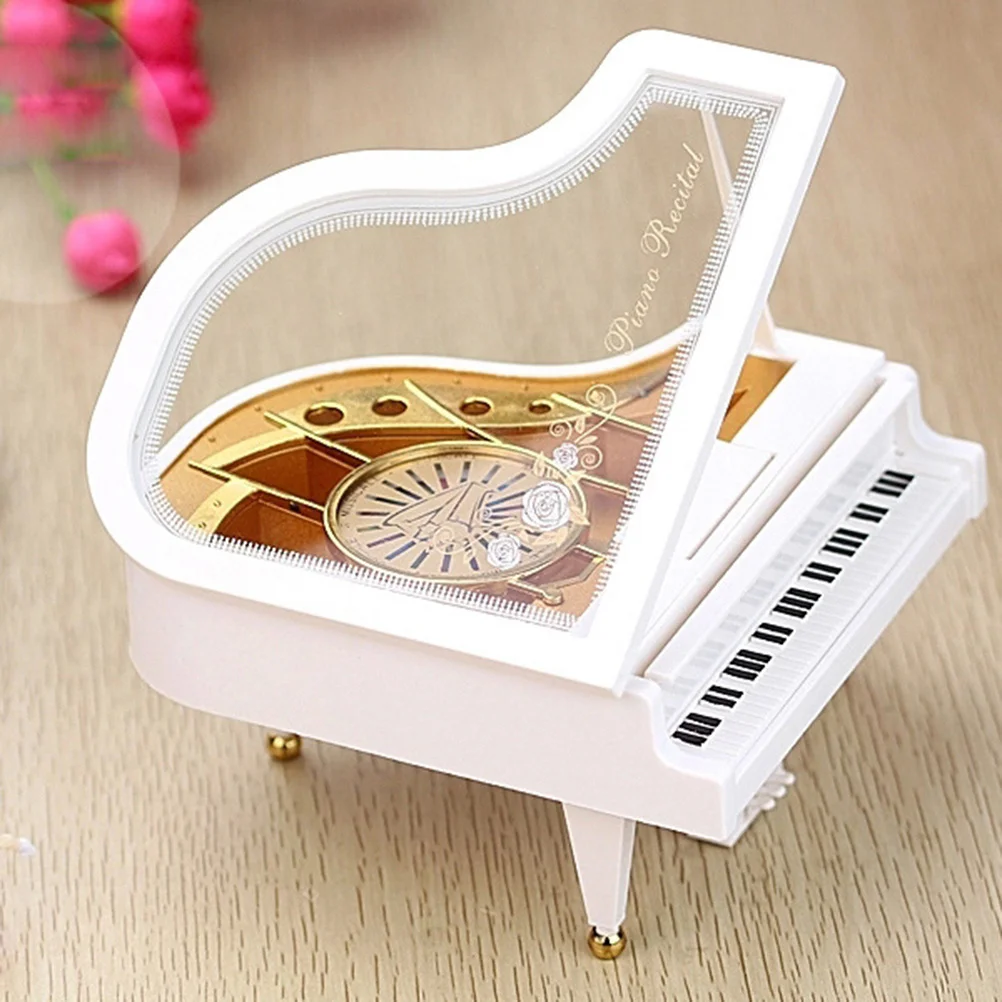 

Design Music Box White Abs Ballet Dancer Rotary Classical Melody Home Office Ballet Dancer Piano Music Box Decor Gift