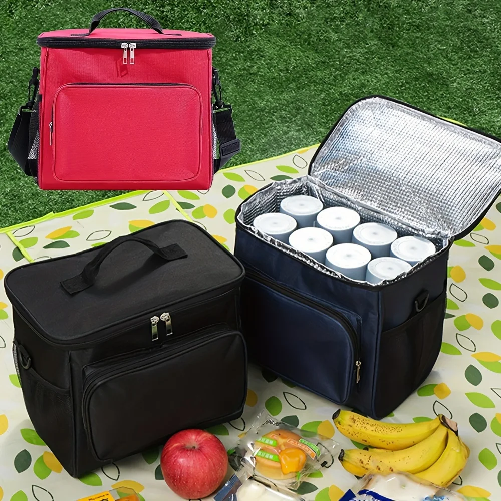 Borsa Bento addensata in tessuto Oxford borsa isolante portatile di grande capacità borsa da Picnic all\'aperto borsa da pranzo per studenti