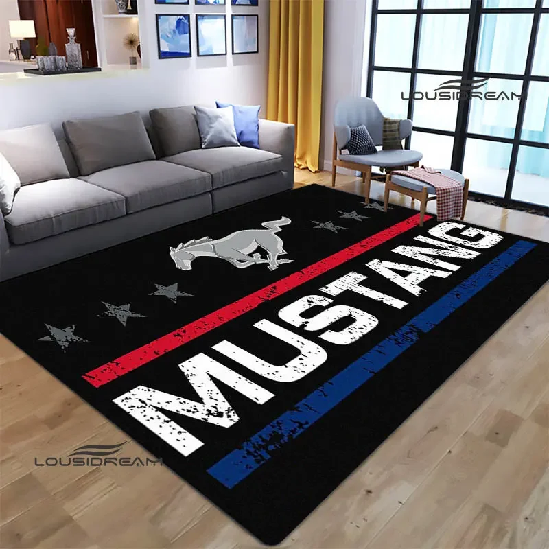 Mustang car logo printed carpet kitchen mats for floor Non -slip carpet Regional carpets outdoor carpet yoga mat birthday gift